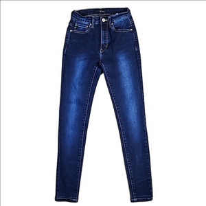Kancan Dark Wash Mid Rise Stretch Denim Skinny Jean Women's Size 0